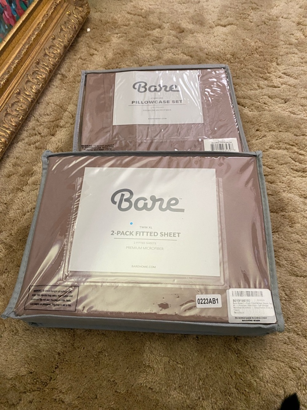 2-Pack Fitted Sheet Set in tan